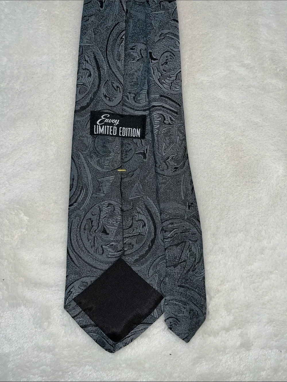 Classic Black/Gray Paisley Men's Tie - Envoy Limited Edition